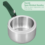 Hawkins Quik 1.5 Litre Stainless Steel Pressure Cooker | Straight Body | Induction & Gas Compatible | Ideal for 1–2 persons | ISI Certified | Guaranteed...