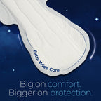 Nua All Night Comfort Sanitary Pads | Pack of 8 (XXXL 400mm)