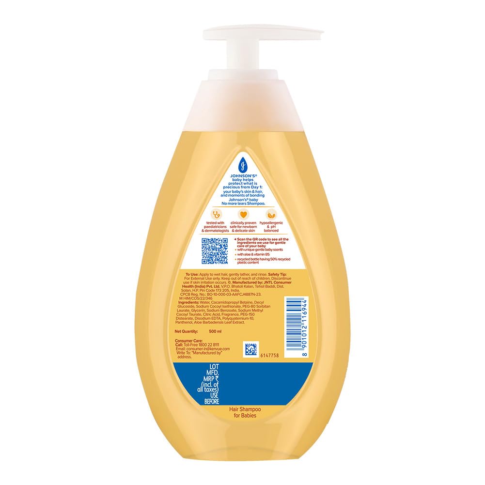 Johnson's Baby No More Tears Baby Shampoo Combo 500ml x 2