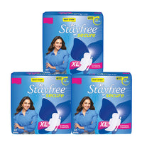 Stayfree Secure xl | Combo packs 120 Pads | Cottony Soft Sanitary Pads for Women | with Leak Lock Technology | Odour Control | Absorbs upto 100% Fluid | Up to 12 Hours of Protection |