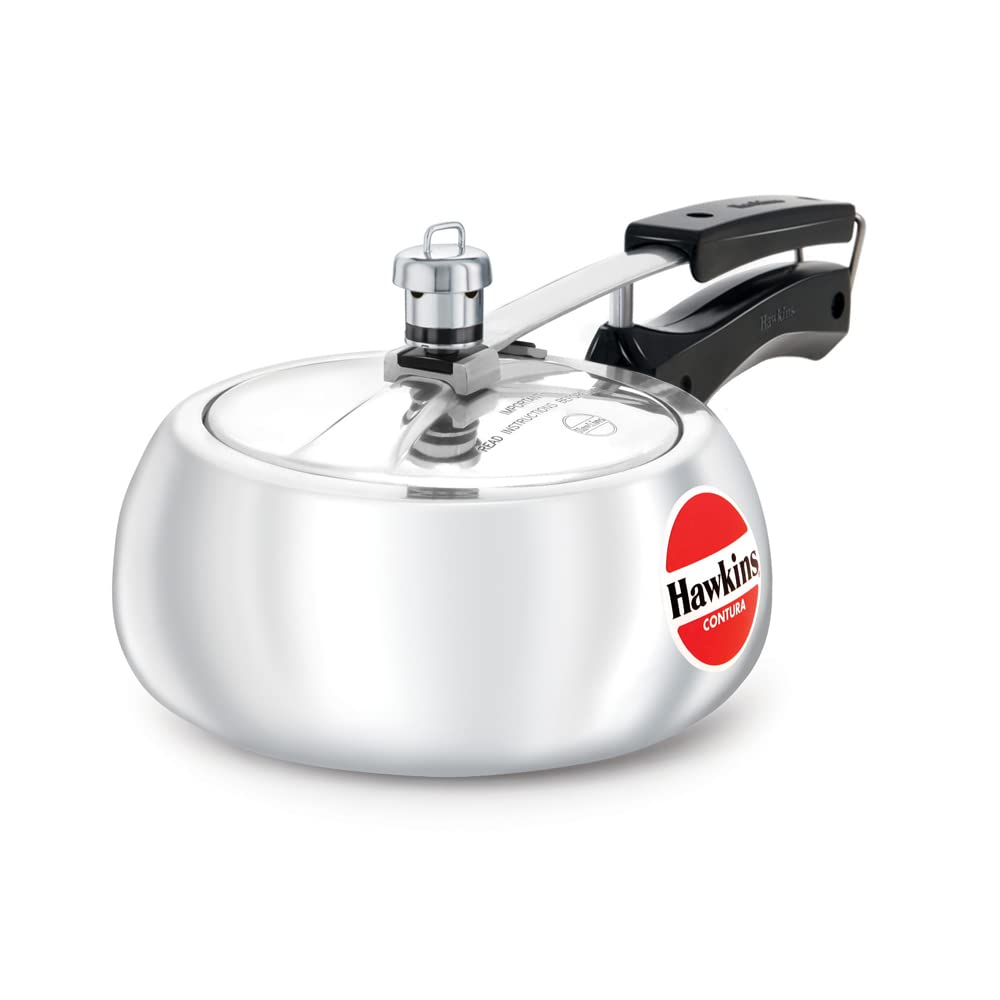Hawkins Contura 2L Aluminium Inner Lid Pressure Cooker (Silver)