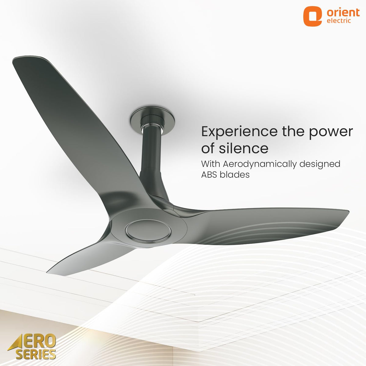 Orient Electric Newly Launched Aeroquiet Neu 1230mm Ceiling Fan for Home | BEE 2 Star Rated Energy Efficient Fan | Rust-proof ABS blade |2 Years Warranty by...