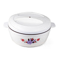 CELLO Roti Plus Insulated Casserole Hot Pot Box Case with Lid 2000 ml White & Brown |