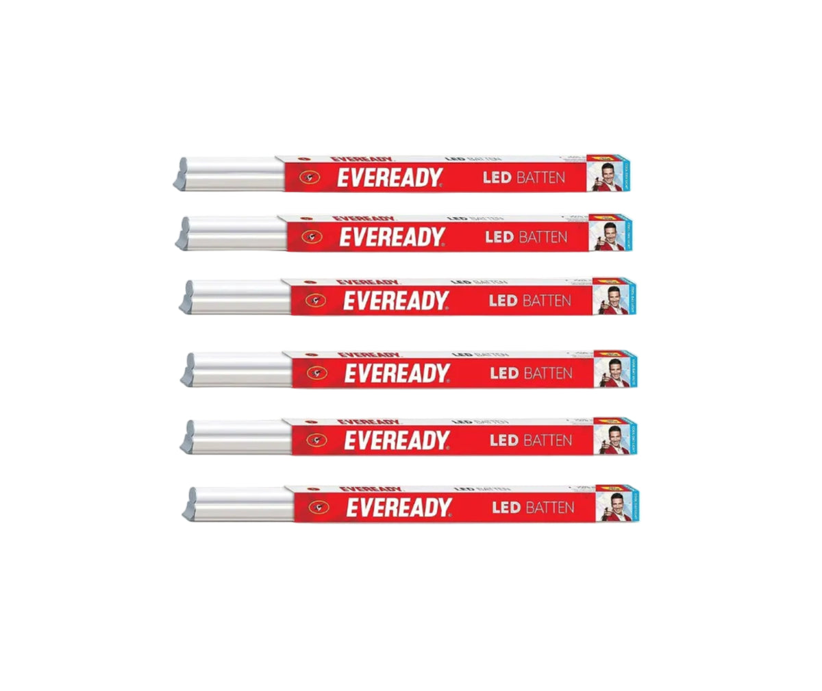 Eveready 5-Watt LED Batten (Cool Day Light) - Pack of 6