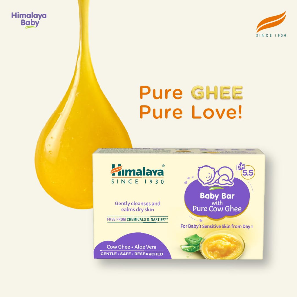 Himalaya Baby Bar with Pure Cow Ghee 75g|Buy 2 Get 1 Free