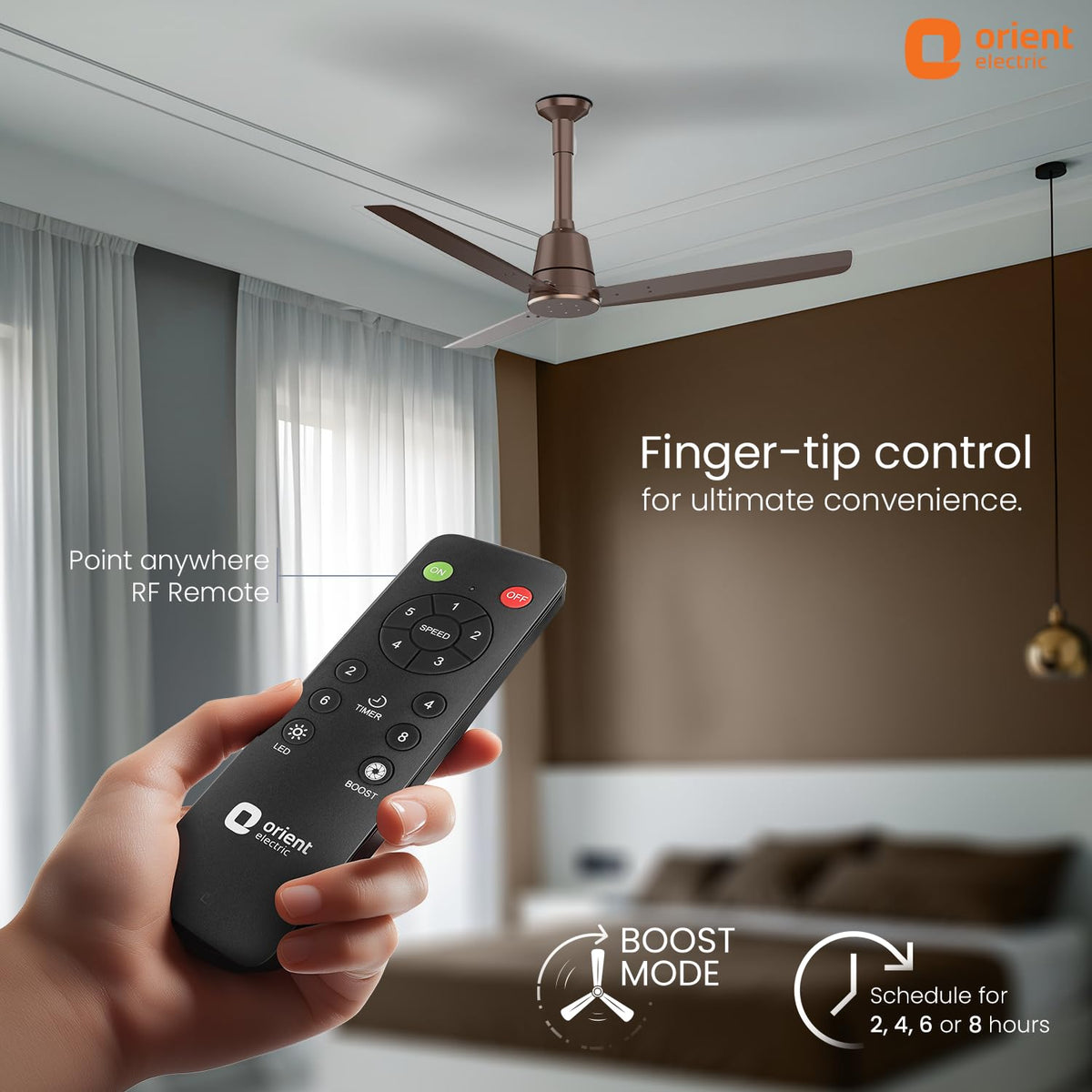 Orient Electric Newly Launched 1200 mm Proton BLDC | BLDC energy saving ceiling fan with Remote |BEE 5-star rated | Saves up to 50% on electricity bills | 3...