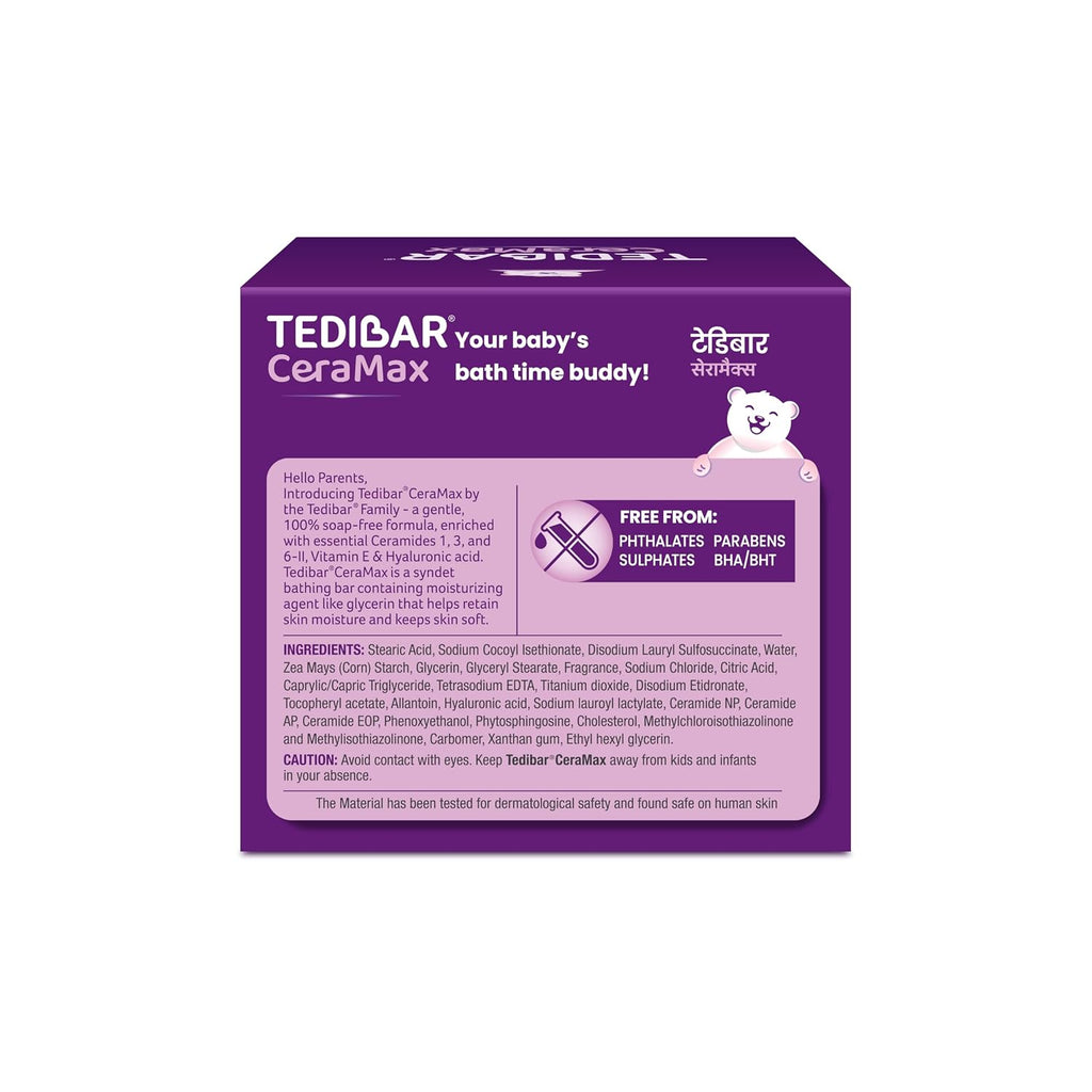 Tedibar Ceramax Baby Bathing Bar -75g x 3 | Pack of 3