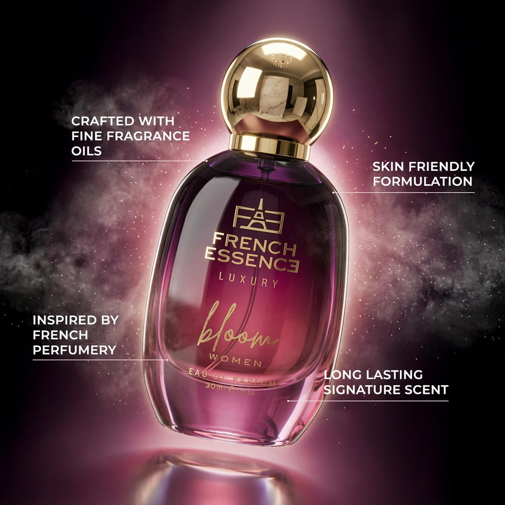 French Essence Bloom Eau de Parfum for Women | Long-Lasting Luxury Perfume | Ideal Gift for Wife & Girlfriend |30 ml