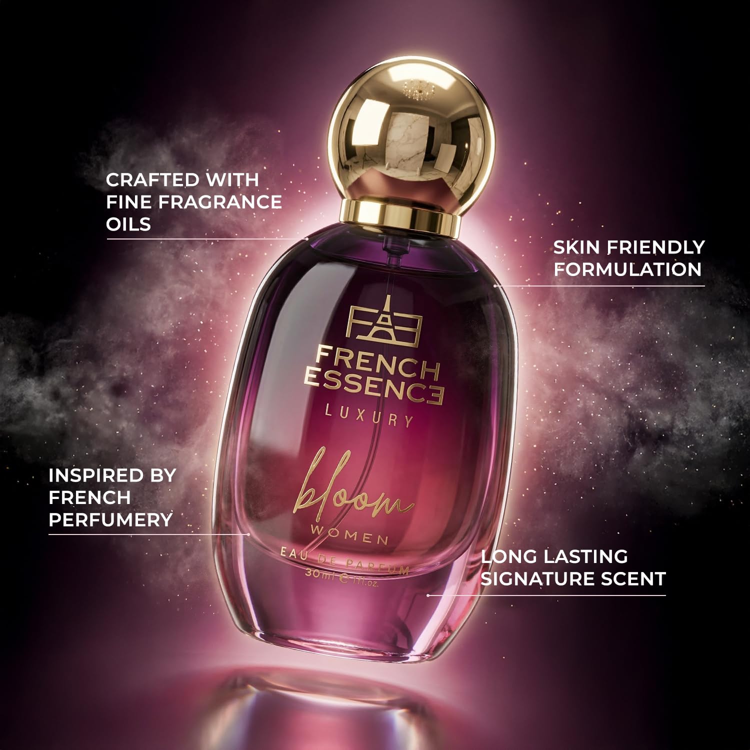 French Essence Bloom Eau de Parfum for Women | Long-Lasting Luxury Perfume | Ideal Gift for Wife & Girlfriend |30 ml