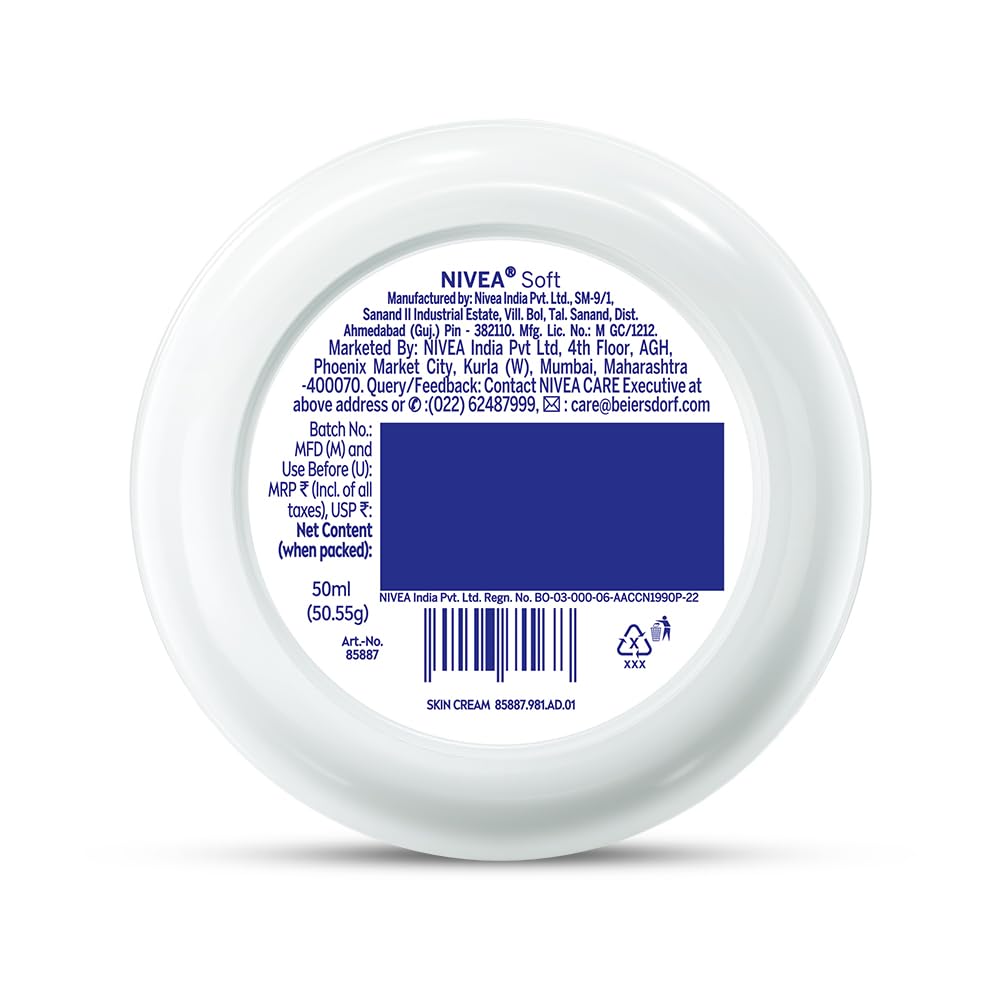 NIVEA Soft Daily UV Light Moisturising Cream with SPF-15, 50ml