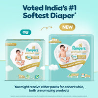 Pampers Premium Care Pant Style Baby Diapers L 44 Count | No Marks Design | Voted India’s #1 Softest Diaper | All in 1 diaper with 360 Cottony Softness