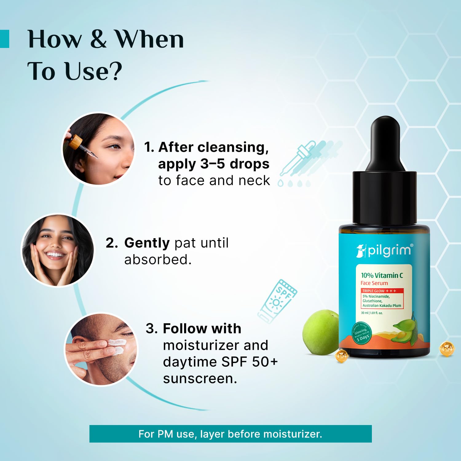 Pilgrim 10% Vitamin C Serum 30ml for Glowing Skin