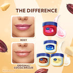 Vaseline Lip Therapy Cocoa Butter | Nourishing Balm for Soft & Glowing Finish | 72Hr Moisturization | Cocoa Butter Fragrance | 7g