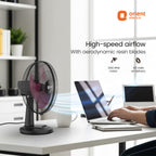 Orient Electric 400 mm Table 77 | High Speed Table Fan for Home|100% Copper Motor with Thermal Overload Protection | 90 Degree Oscillation | 3 Speed Control | Military Grade Guard | Black & Red