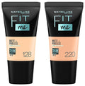 Maybelline New York Fit Me Matte+Poreless Liquid Foundation Medium Coverage For Oily Skin Powder Tube,220 Natural Beige,18Ml,128 Warm Nude,,Pack Of 1