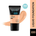 Maybelline New York Fit Me Matte+Poreless Liquid Foundation Medium Coverage For Oily Skin Powder Tube,220 Natural Beige,18Ml,128 Warm Nude,,Pack Of 1