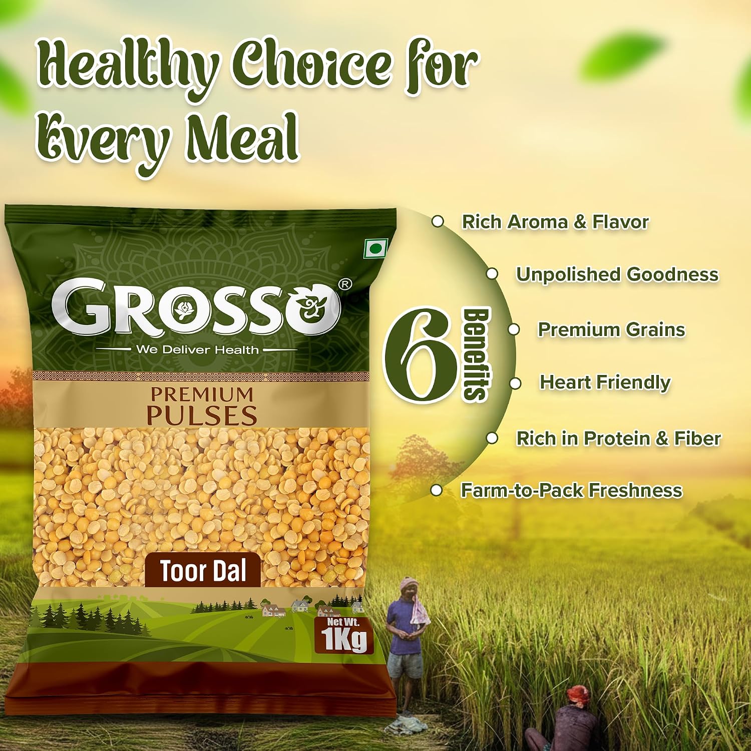 Grosso Toor Dal (Arhar Dal) 1Kg