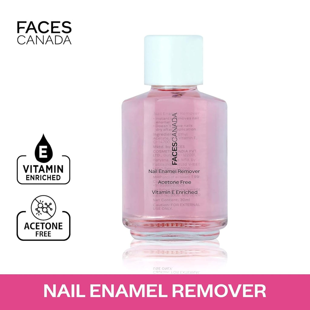 Faces Nail Enamel, Remover 01, 30ml, transparent 01