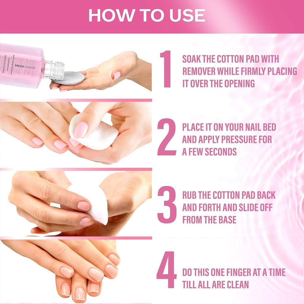 Faces Nail Enamel, Remover 01, 30ml, transparent 01