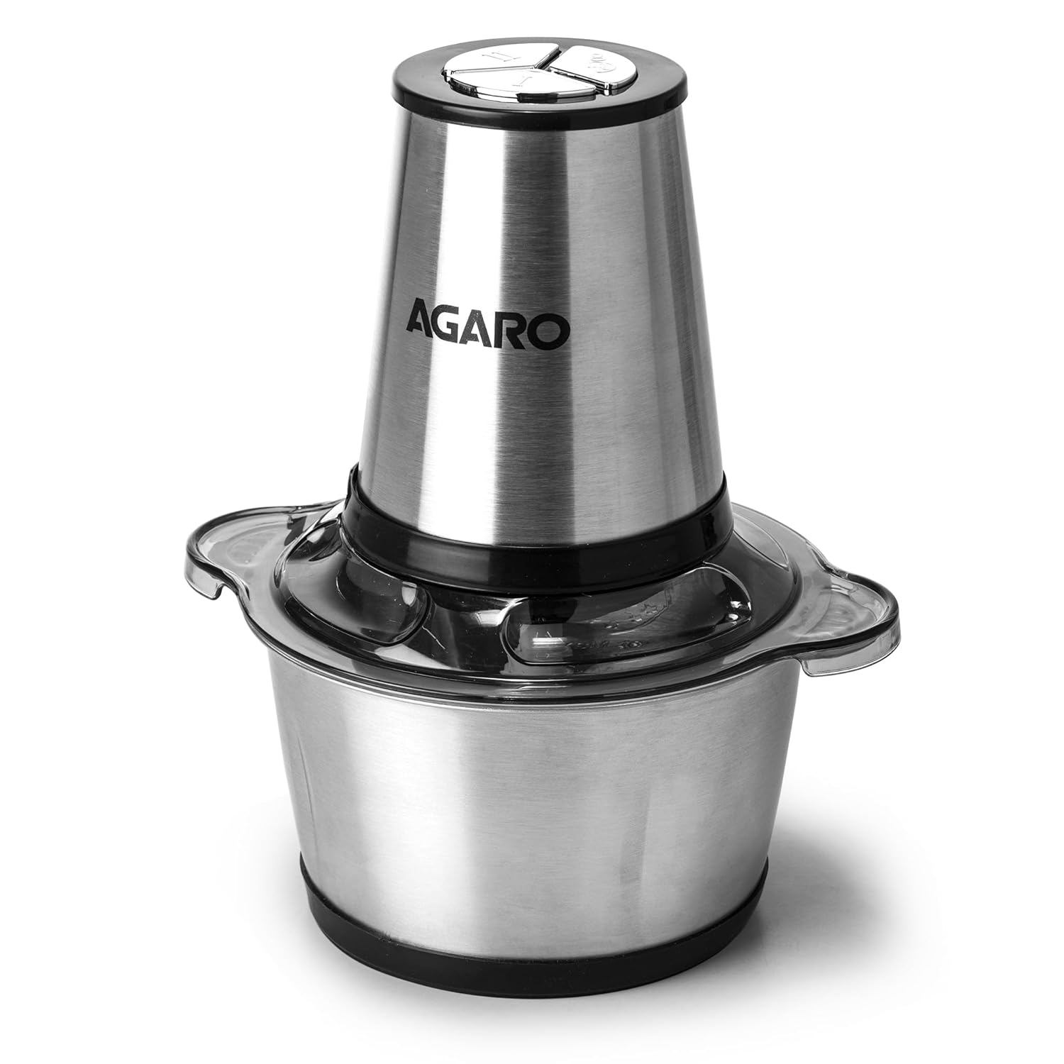 AGARO Delite Vegetable & Meat Chopper for Kitchen, Garlic Peeler, Egg Whisker, 2L Bowl, 400W Motor