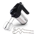 AGARO Elegant Hand Mixer, 300 Watts, Stainless Steel, 6 Interchangeable Speed Settings, Turbo Function, Interchangeable Beaters and Dough Hook Accessories for Mixing,