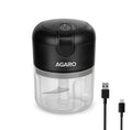 AGARO Elite Rechargeable Mini Electric Chopper 250 Ml, Black