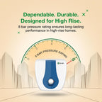 AO Smith Geyser 25 Litre 5 Star Rating (BEE), Vertical Water Heater | Geyser 25 Ltr For High Rise Building | 7 Year Tank Warranty, 2 Year Comprehensive Warranty | SDS-GREEN-025