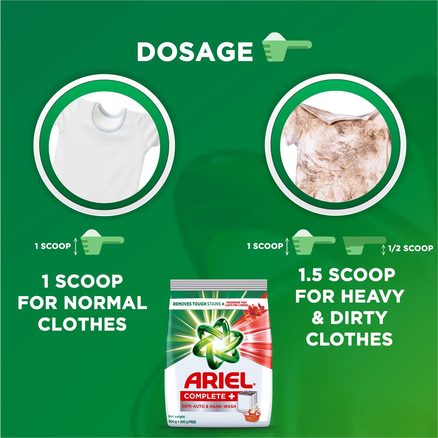 Ariel Complete + Detergent Washing Powder- 4Kg