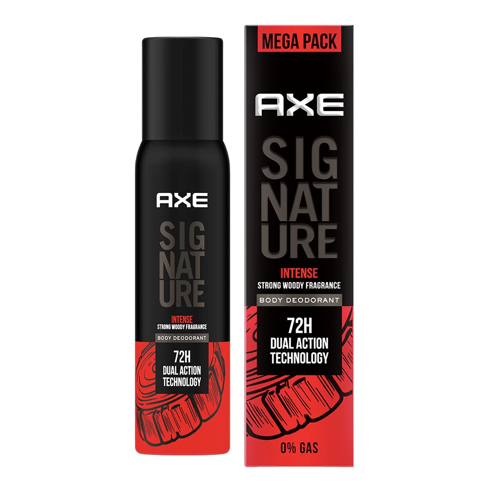 AXE Signature Intense Long Lasting Deodorant No Gas Body Perfume For Men 200 Ml