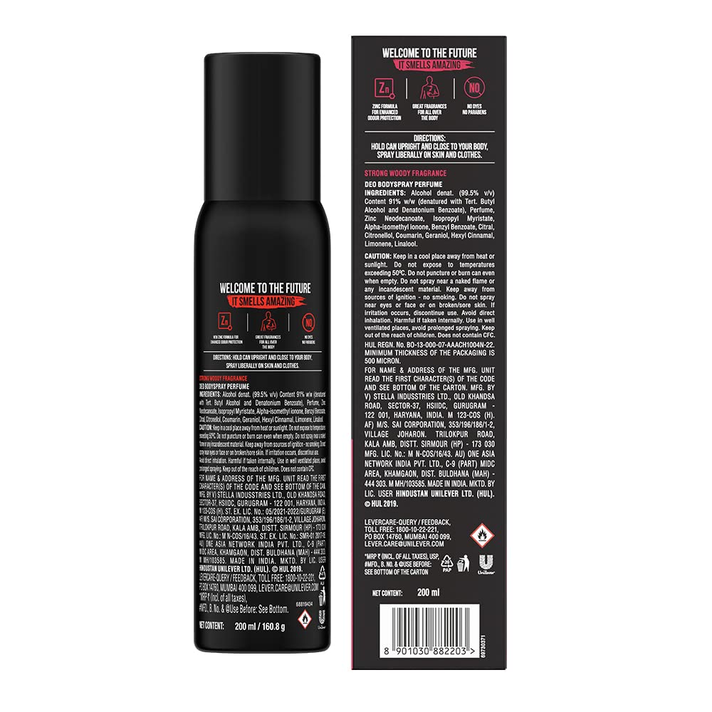 AXE Signature Intense Long Lasting Deodorant No Gas Body Perfume For Men 200 Ml