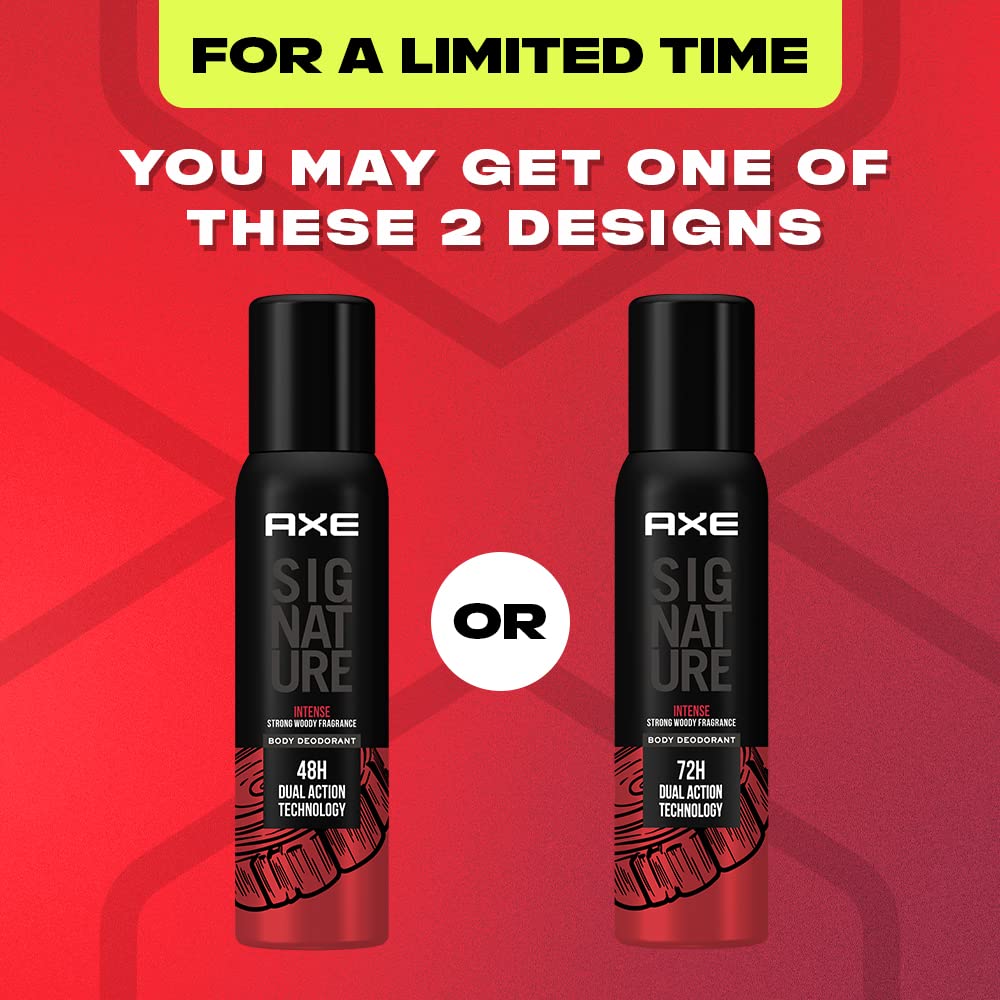 AXE Signature Intense Long Lasting Deodorant No Gas Body Perfume For Men 200 Ml