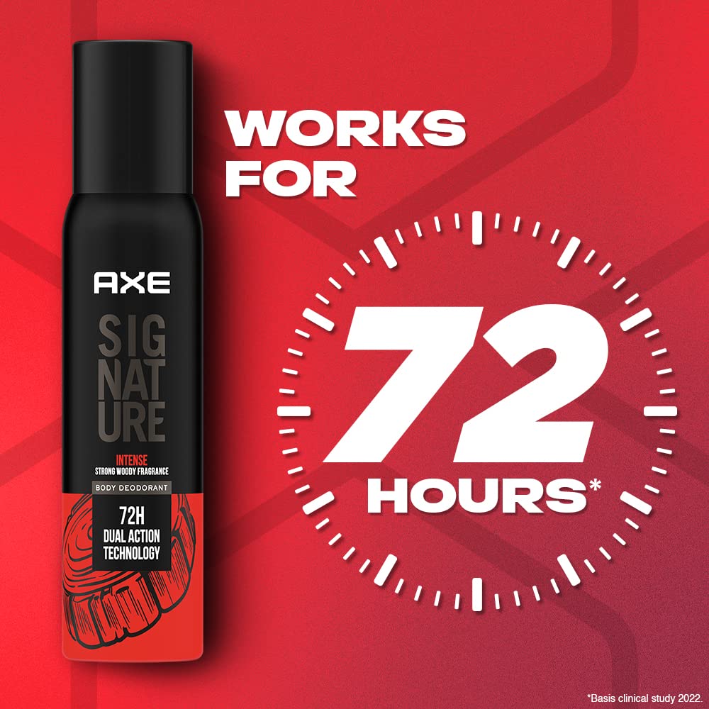 AXE Signature Intense Long Lasting Deodorant No Gas Body Perfume For Men 200 Ml