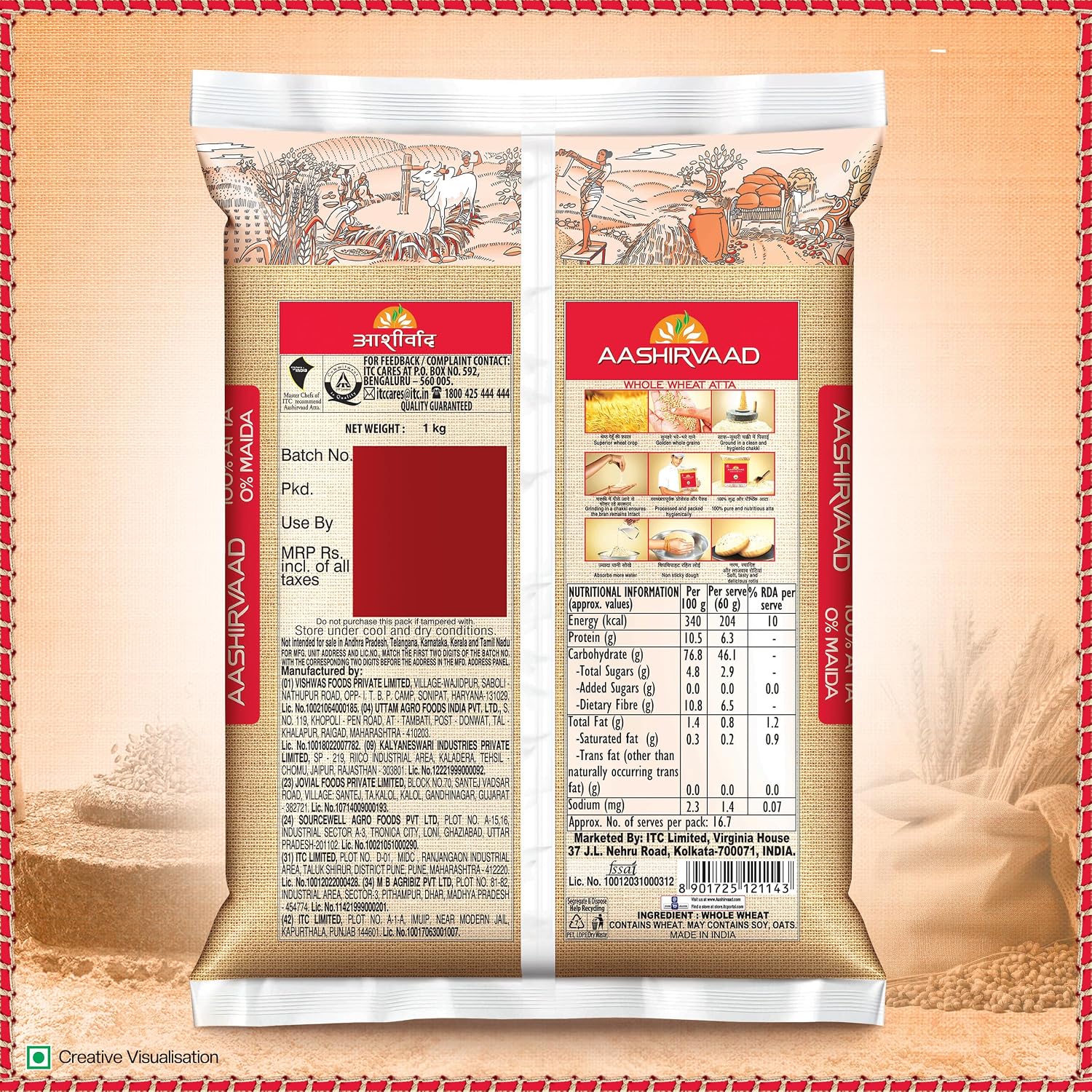 Aashirvaad Shudh Chakki Atta, 1 kg