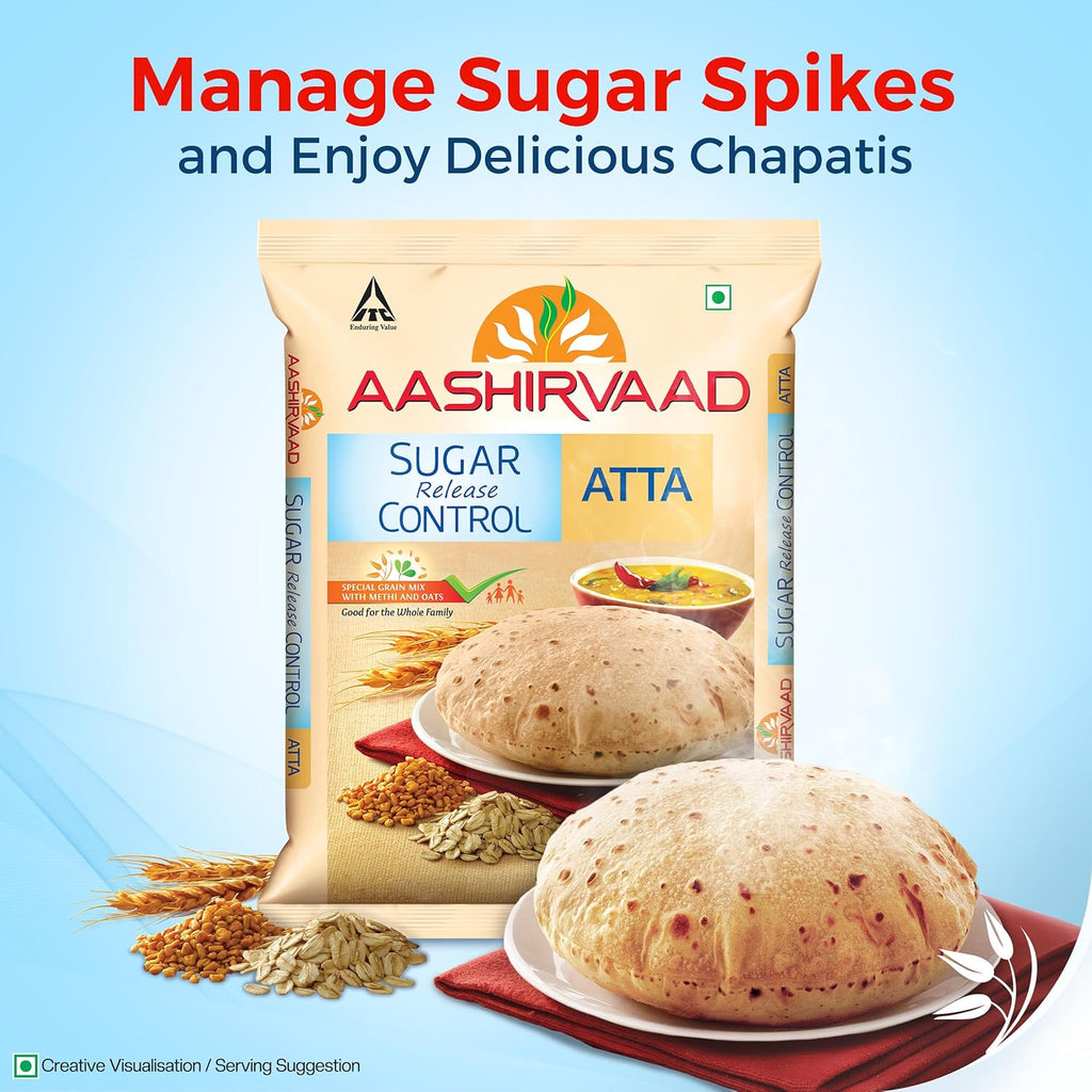 Aashirvaad Sugar Release Control Atta, 1kg