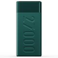 Ambrane 27000mAh Powerbank, 20 W Fast Charging, Triple Output (2 USB & 1 Type C), PD, Quick Charge for iPhone, Android & Other Devices, Made in India + Type C Cable (Stylo Pro 27K, Green)