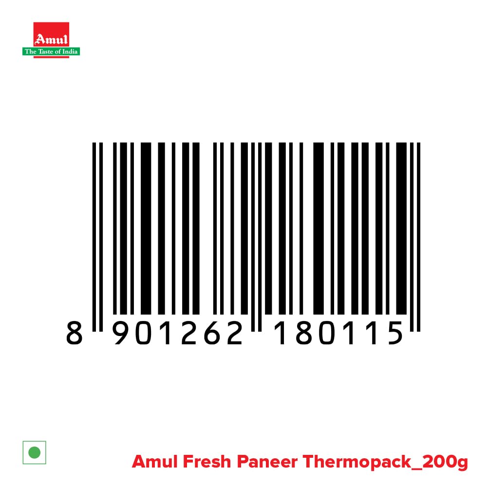 Amul Fresh Malai Paneer Block Pouch, 200 g