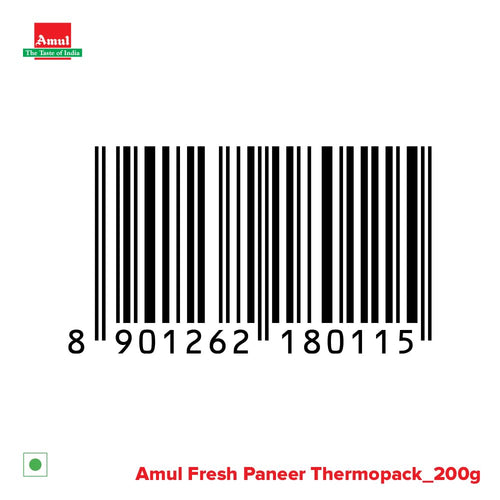 Amul Fresh Malai Paneer Block Pouch, 200 g