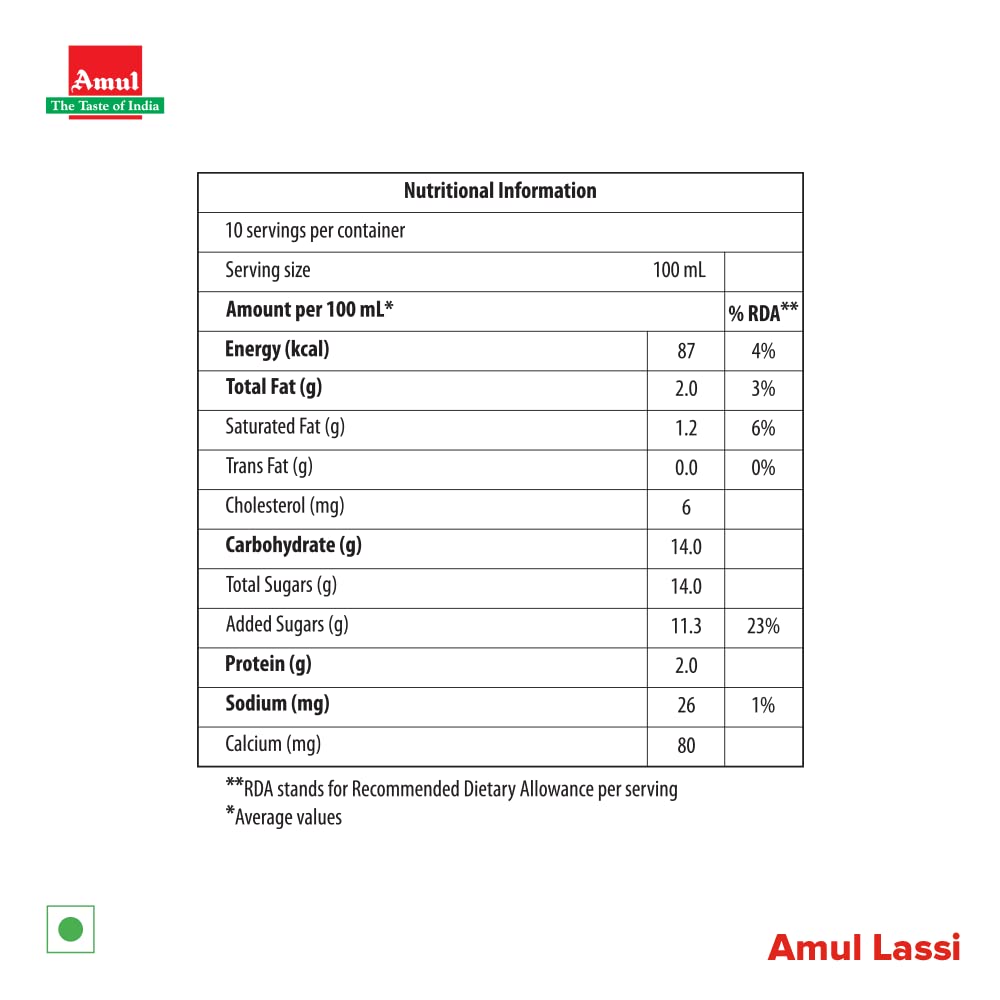 Amul Kool Lassi, 1Ltr