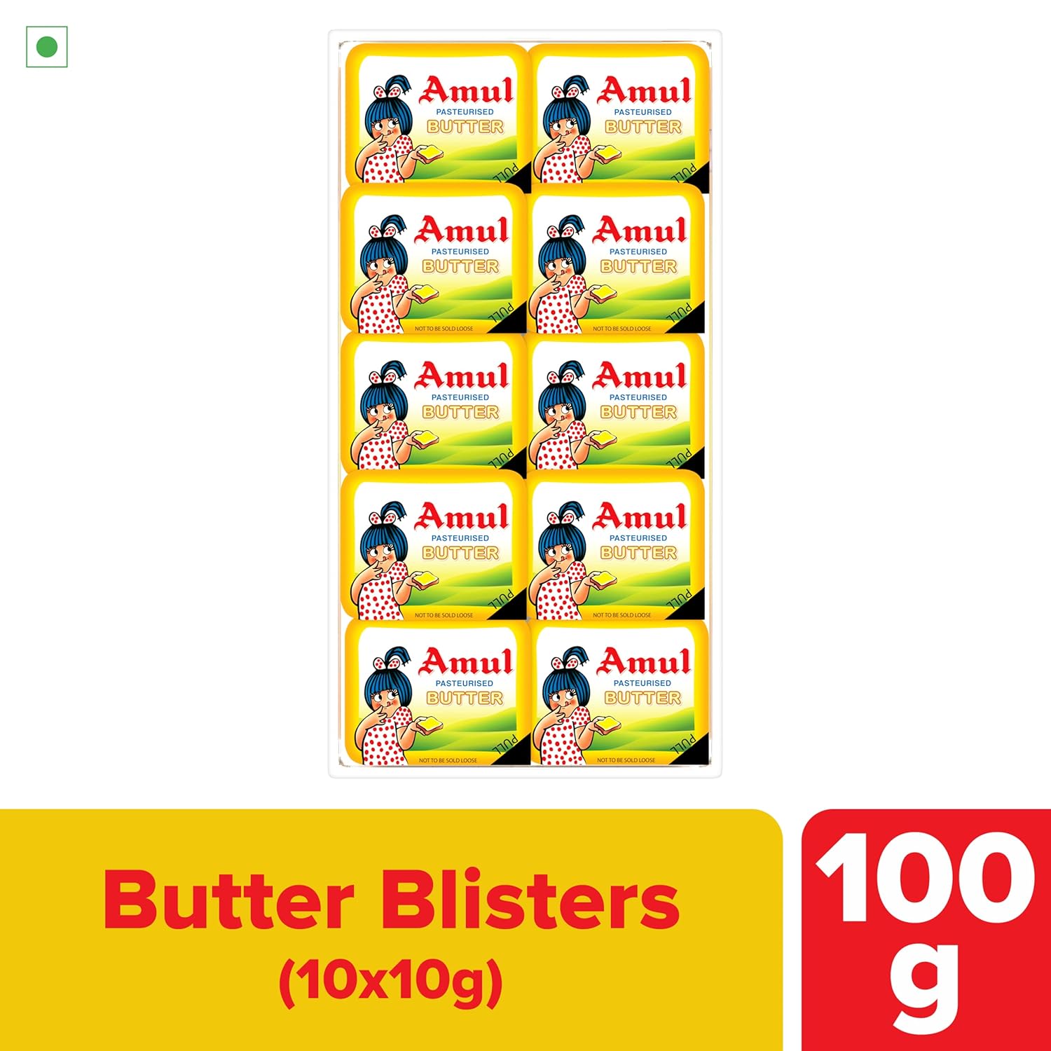 Amul School Pack Salted Butter Pasteurised, 100 Gm