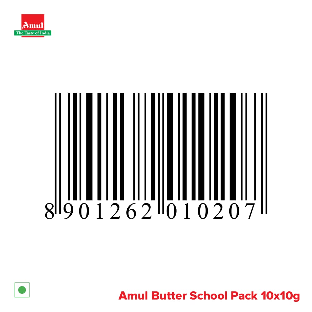 Amul School Pack Salted Butter Pasteurised, 100 Gm