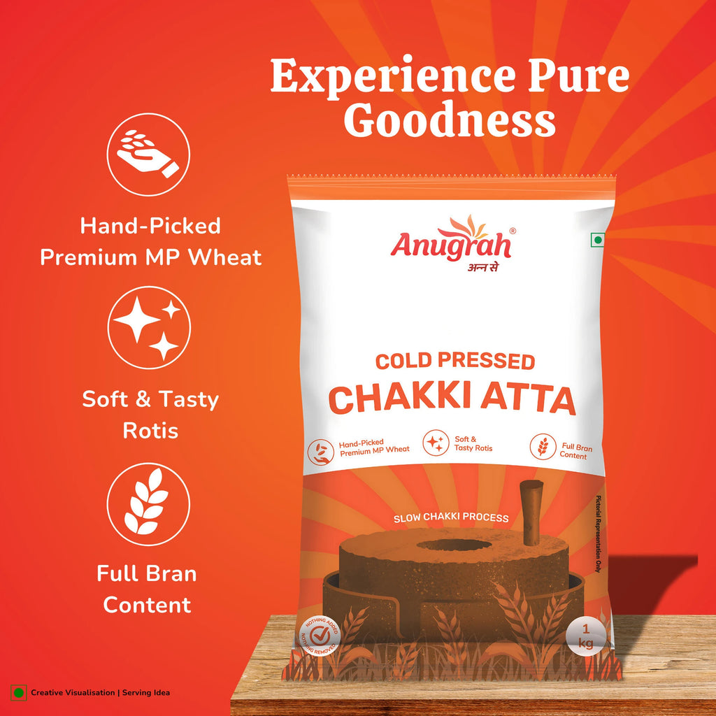 Anugrah Cold-Pressed Whole Wheat Flour (10 kg)