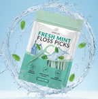 Athelas Pack of 100 Fresh Mint Dental Floss Picks