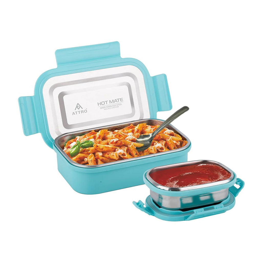 Attro Hotmate  Lunch Box 800 Ml - Pastel Green
