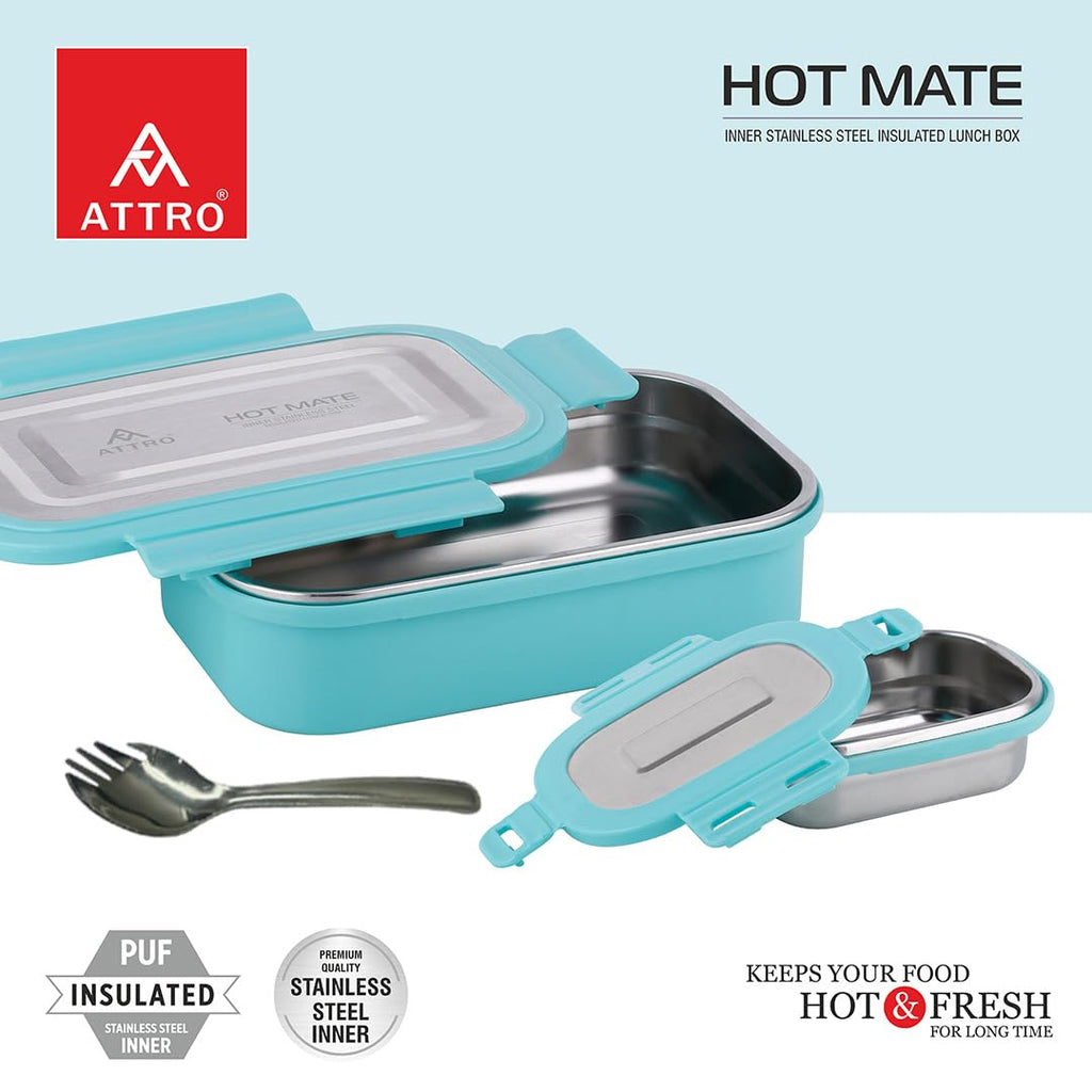 Attro Hotmate  Lunch Box 800 Ml - Pastel Green