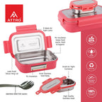 Attro Hotmate  Lunch Box 800 Ml - Pastel Peach