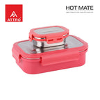Attro Hotmate  Lunch Box 800 Ml - Pastel Peach