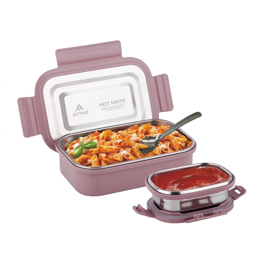 Attro Hotmate  Lunch Box 800 Ml - Pastel Voilet
