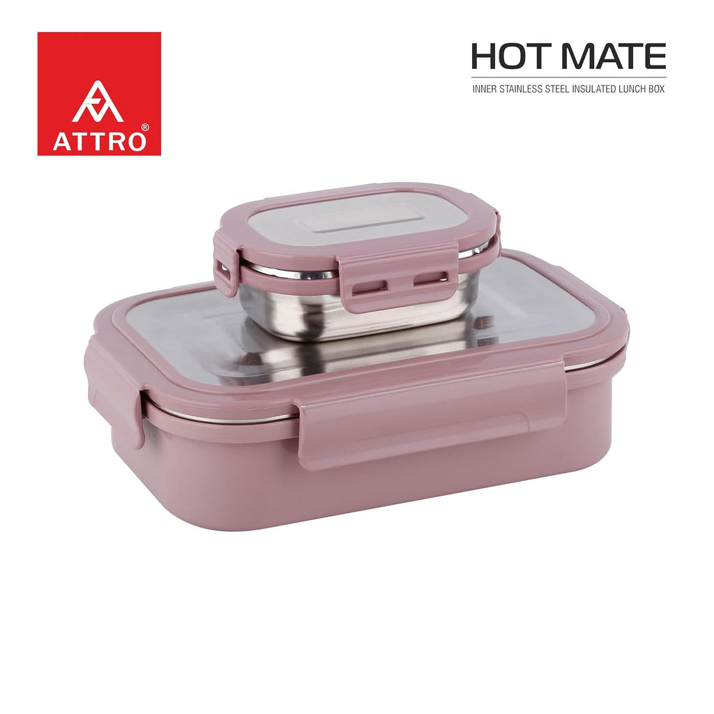 Attro Hotmate  Lunch Box 800 Ml - Pastel Voilet