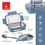 Attro Hotmate  Lunch Box 800 Ml - Pastel Blue