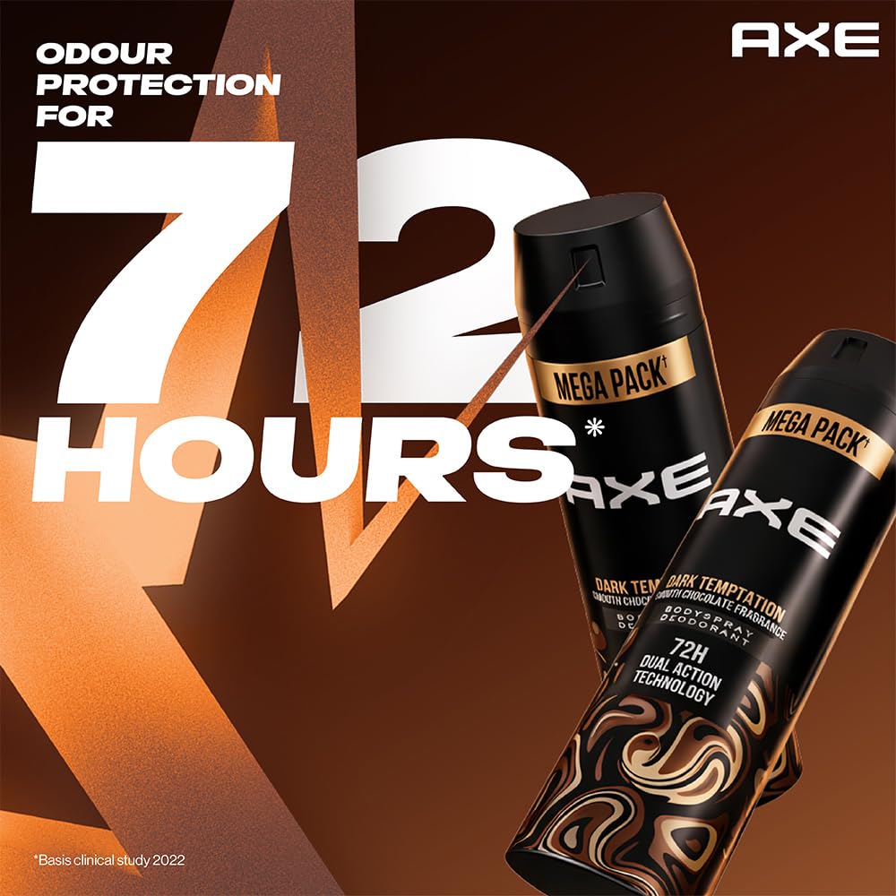 Axe Dark Temptation Long Lasting Deodorant Bodyspray for Men 215 ml